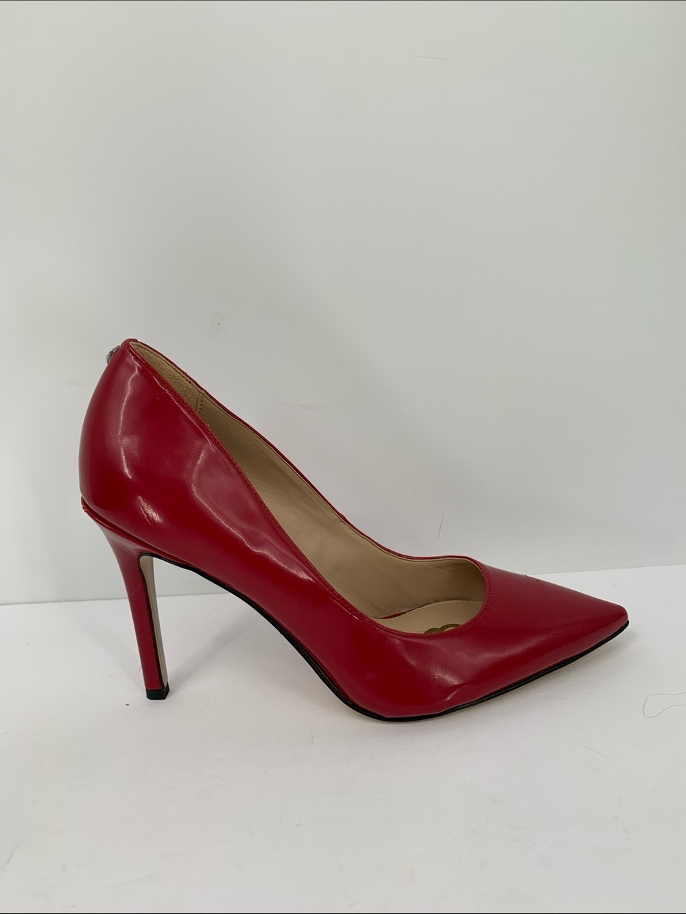 Sam Edelman Hazel pointed toe stiletto pumps shoe heel red women patent EUC 36 6